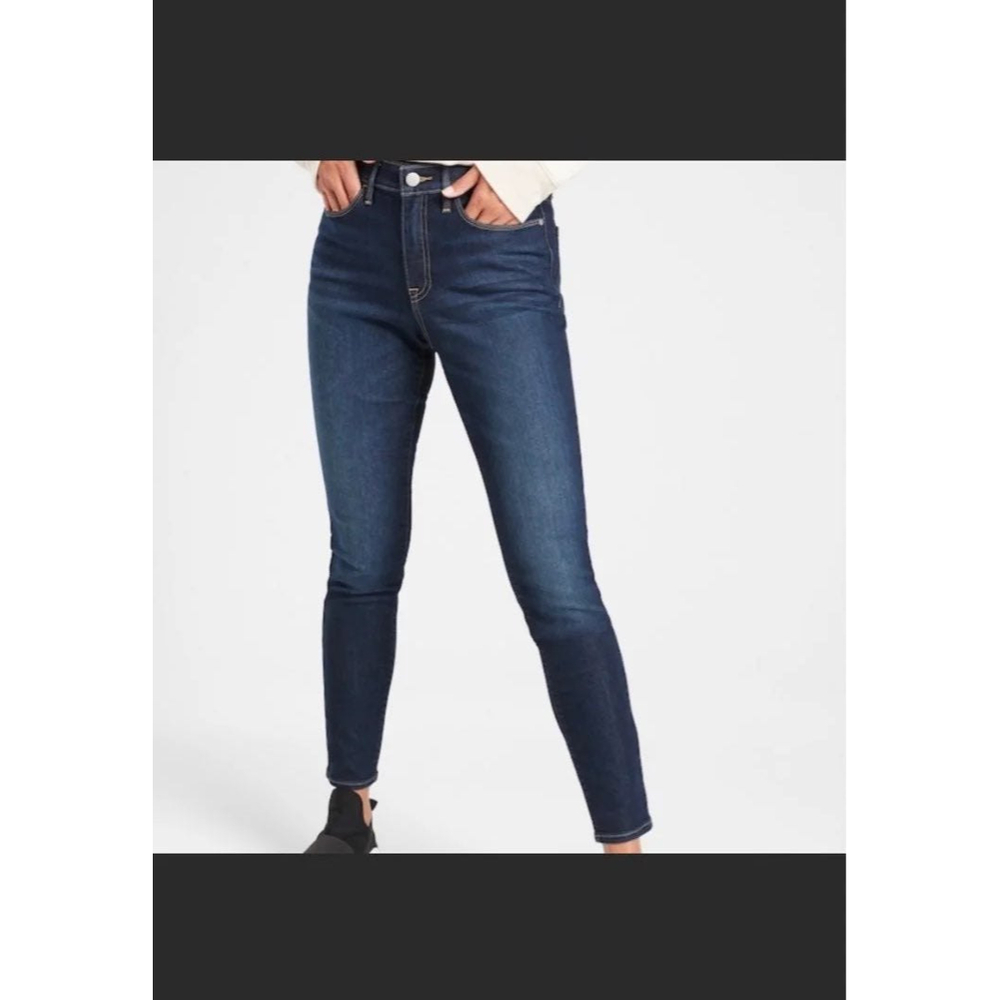 Athleta Sculptek Dark Wash Skinny Jeans size 2